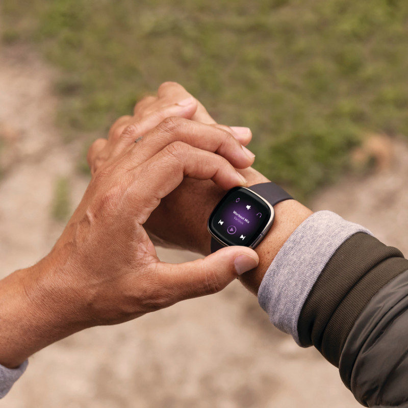 Fitbit Sense Smartwatch - Carbon/Graphite Stainless Steel