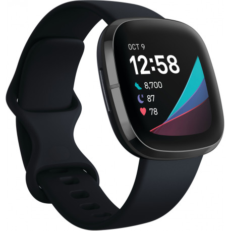 Fitbit Sense, carbon/graphite stainless steel