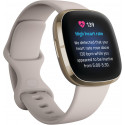Fitbit Sense, lunar white/soft gold stainless steel