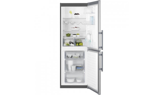 Electrolux refrigerator LowFrost 305L, stainless steel