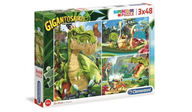 Clementoni puzzle Gigantosaurus 3x48pcs
