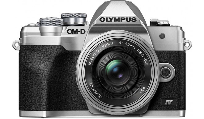 Olympus OM-D E-M10 Mark IV + 14-42mm EZ Kit, hõbedane