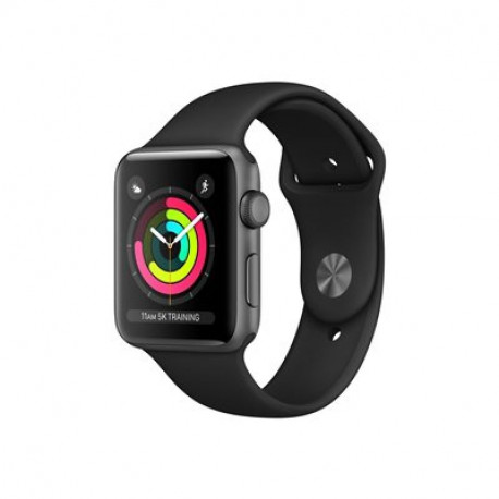 Apple Watch Series 3 38mm Space Gray Aluminum Black Sport Band (GPS) MTF02FS/A Space Gray Black