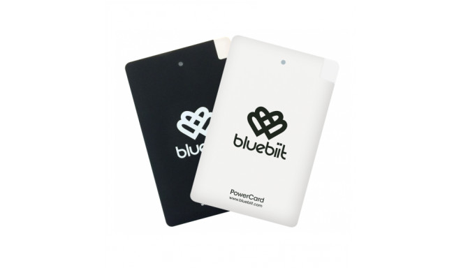 Akupank Bluebiit PowerCard 2x2500mAh Portable Black,White (microUSB + Lightning adapter) komplekt mu