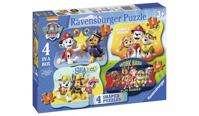 Ravensburger pusle 4-6-8-10 tk Käpapatrull