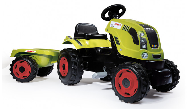 Smoby pealeistutav pedaalidega lastetraktor Claas Farmer XL järelkäruga