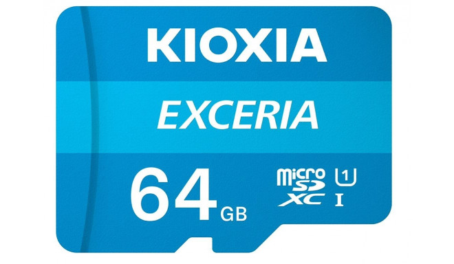 Kioxia memory card microSDXC 64GB Exceria M203 UHS-I U1 + adapter