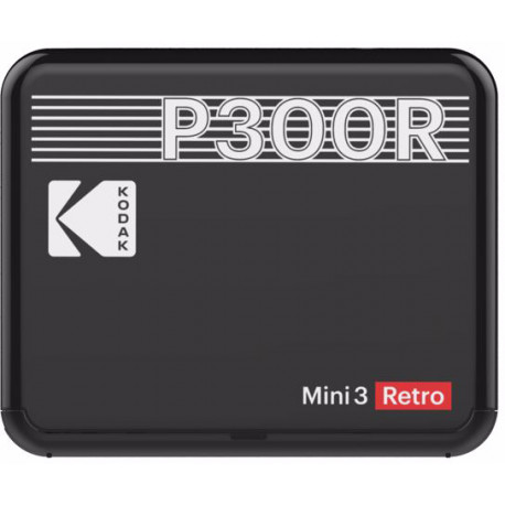 Kodak фотопринтер Mini 3 Plus Retro, черный