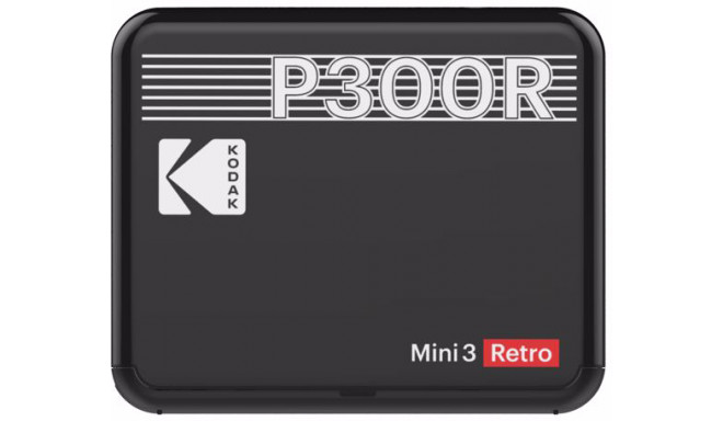 Kodak фотопринтер Mini 3 Plus Retro, черный