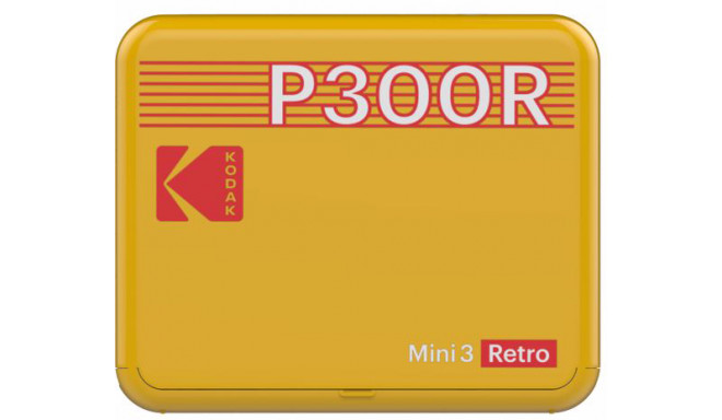 Kodak fotoprinter Mini 3 Plus Retro, kollane