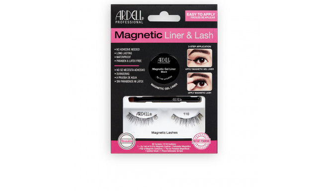 ARDELL MAGNETIC LINER & LASH pestañas #110 + gel liner 3 u