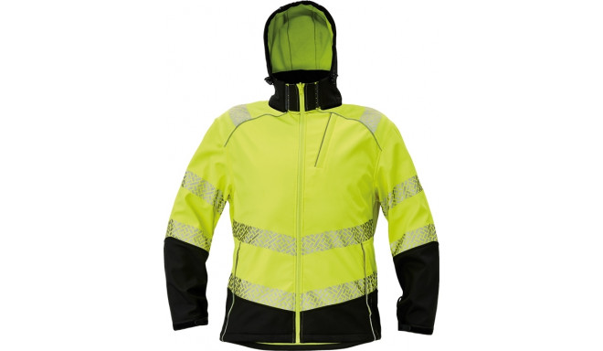 Cerva Knoxfield profi softshell Hi-Vis kollane M