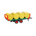 Bruder Bale transport trailer with 8 round ba