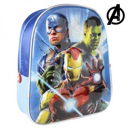 3D-Laste seljakott The Avengers Sinine Metallik