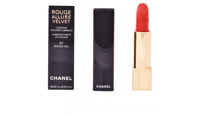 CHANEL ROUGE ALLURE VELVET #57-rouge feu