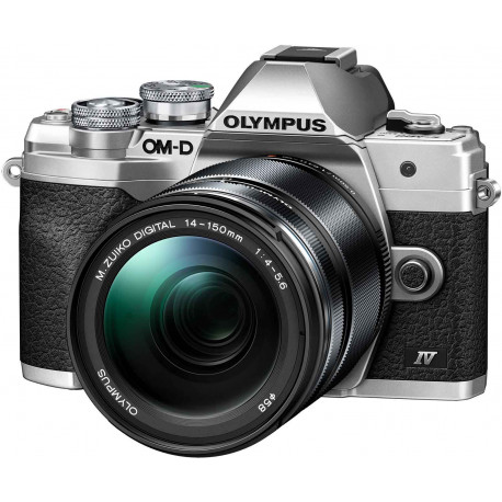 Olympus OM-D E-M10 Mark IV + 14-150mm Kit, hõbedane/must