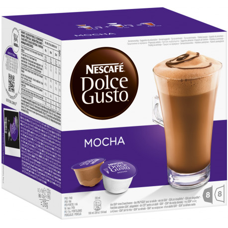 Nescafe кофейные капсулы Dolce Gusto Mocha 8+8 шт.