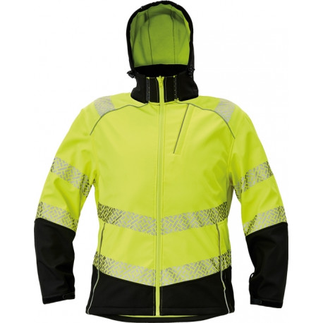 Cerva Knoxfield profi softshell Hi-Vis kollane S