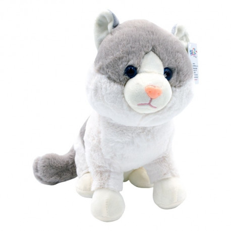 Axiom Plush Mruczus Cat beige and white 27 cm