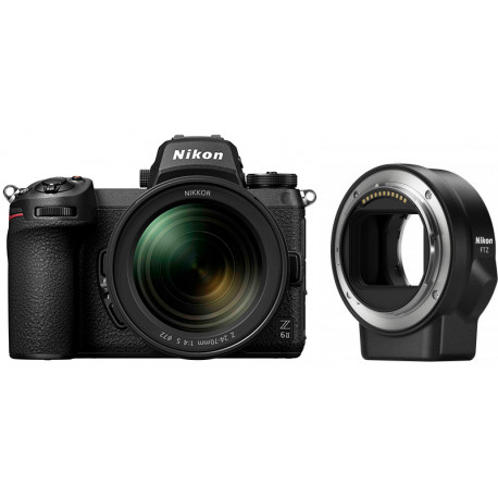 Nikon Z6 II + 24-70mm f/4 S + lens adapter FTZ