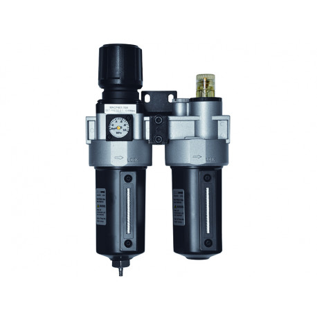 Air supply filter+regulator+lubrificator 1,0-8,5 bar 1/2" max 3800 l/min