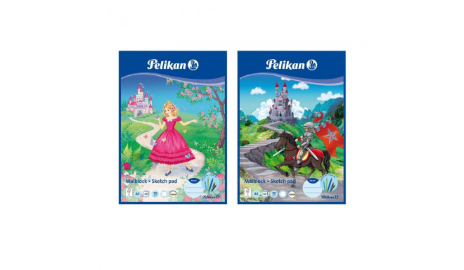Pelikan joonistusplokk, A5/60 lehte, 70 g, 2 disaini