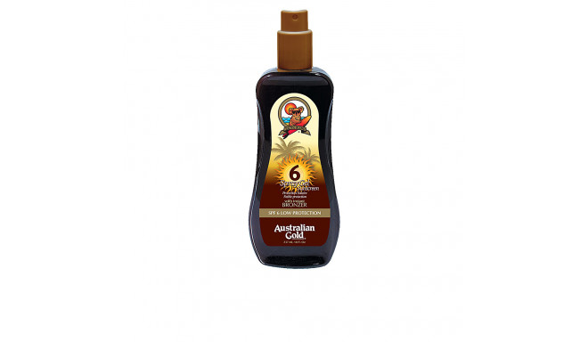 AUSTRALIAN GOLD SUNSCREEN SPF6 spray gel with instant bronzer 237 ml