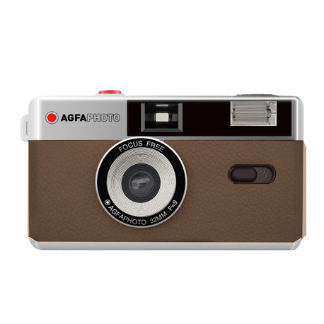 Agfaphoto analoogkaamera 35mm, pruun