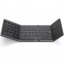 RoGer Bluetooth Keyboard with Touchpad Foldable black