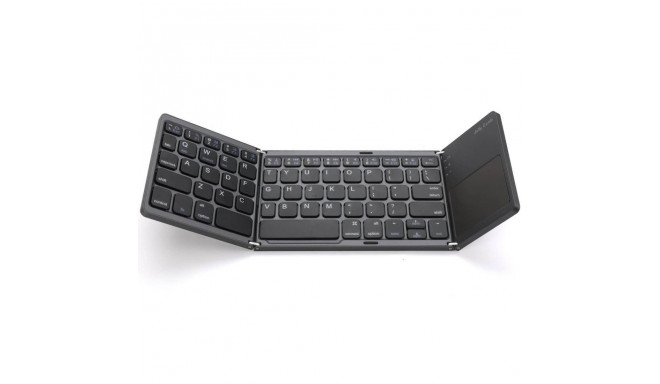 RoGer wireless keyboard Foldable, black