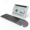 RoGer Bluetooth Keyboard with Touchpad Foldable black