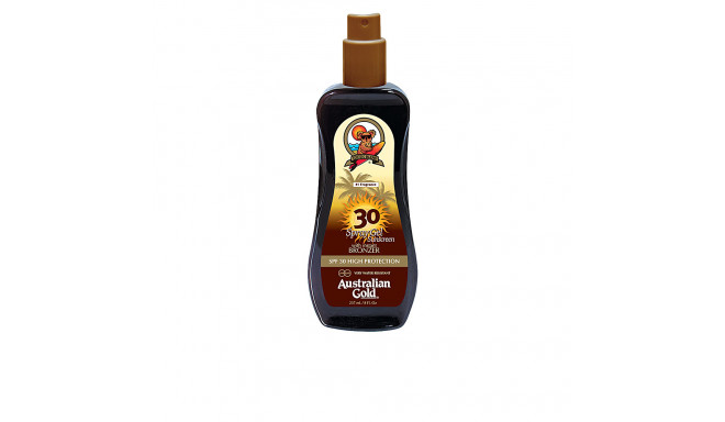 AUSTRALIAN GOLD SUNSCREEN SPF30 spray gel with instant bronzer 237 ml