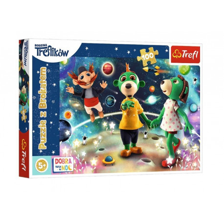 Puzzle Trefliki among the stars - Good night, 100 pieces