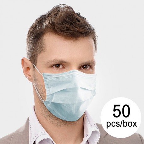 3-kihiline Ühekordselt Kasutatav Kirurgiline Mask IIR JDM-001 DeerRiver Luxi (Komplektis 50)