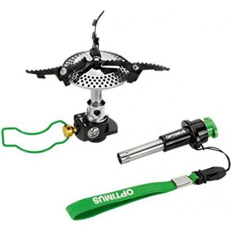 Optimus gas stove Crux Lite, with Piezo Sparky (black, extremely light)
