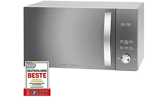 Proficook microwave PC-MWG 1176 H 800 W silver with grill