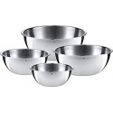 WMF Gourmet kitchen bowl set, 4 pieces (stainless steel)