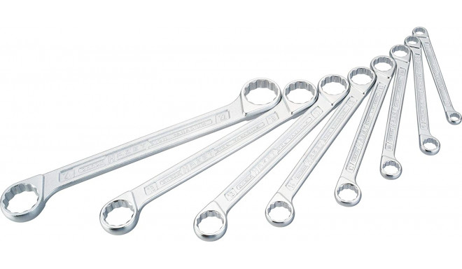 Hazet double ring spanner set 610N / 8, 8 pieces, wrench