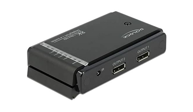 DeLOCK DisplayPort 1.4 Switch 2 x 2 DisplayPort in to 1 x 2 DisplayPort out 8K, DisplayPort Switch (