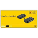 DeLOCK DisplayPort 1.4 Switch 2 x 2 DisplayPort in to 1 x 2 DisplayPort out 8K, DisplayPort Switch (