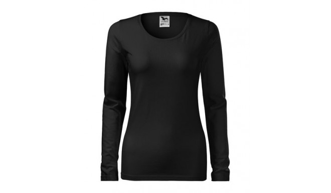 Adler T-särk pikkade varukatega 139 slim must S