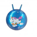 Jumping ball with unicorn horns