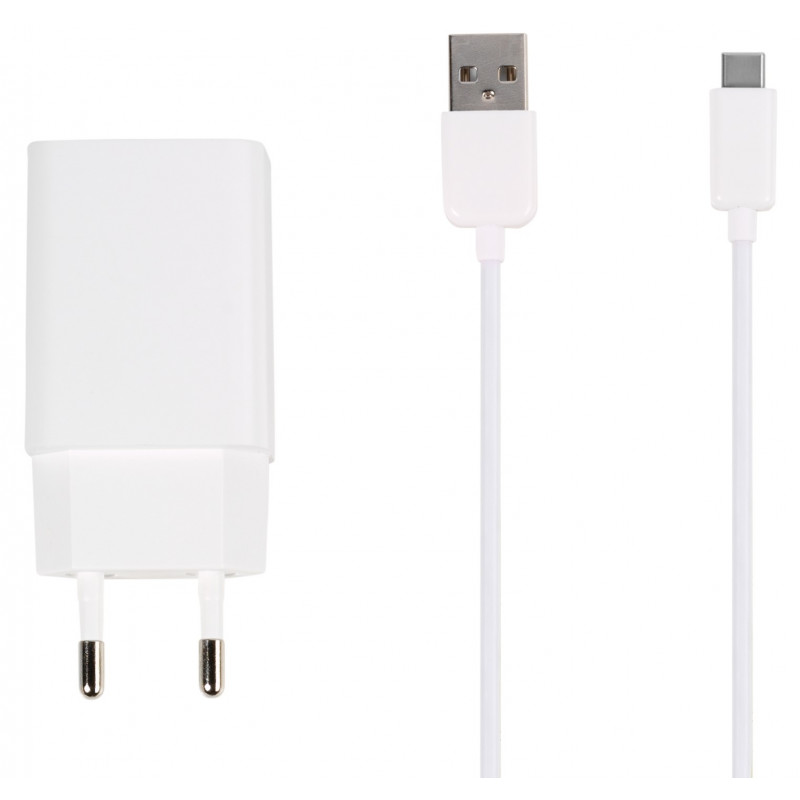 Vivanco USB-C charger 15W 1m, white (62146) - USB chargers - Photopoint