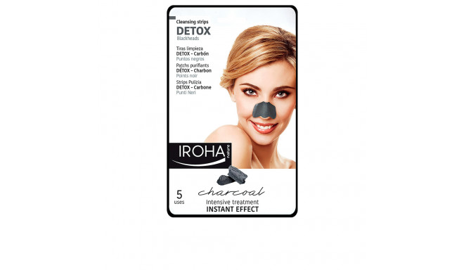 IROHA DETOX CHARCOAL BLACK nose strips 5 u