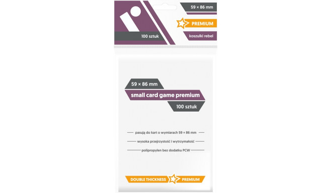 Card sleeve 59 x 86mm Small Card Game Premium
