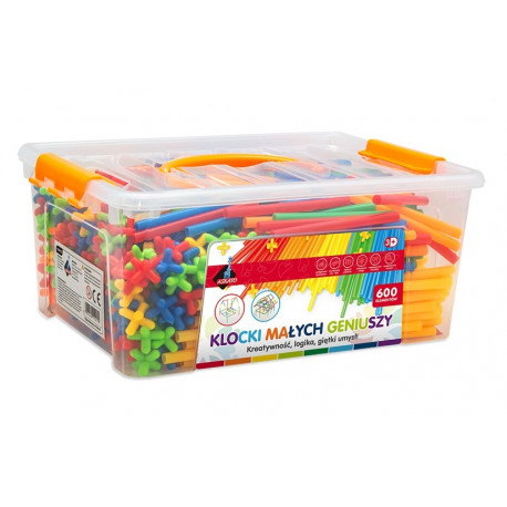 Askato Little geniuses blocks - Straws 600 pcs