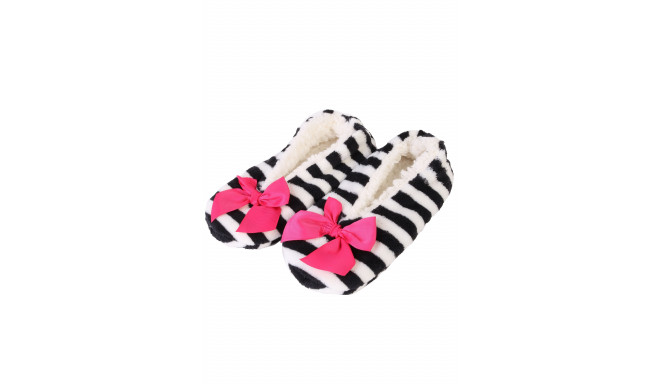 SOKISAHTEL SI cozy slippers with black and white stripes 36-40