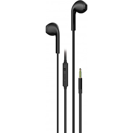 Vivanco kõrvaklapid + mikrofon Stereo Earbuds, must (61740)