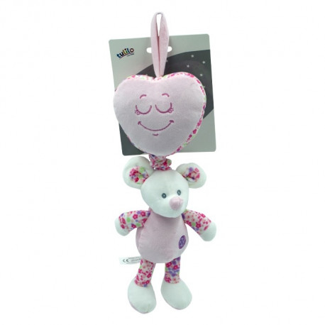 Axiom Music box - Pink mouse 35 cm