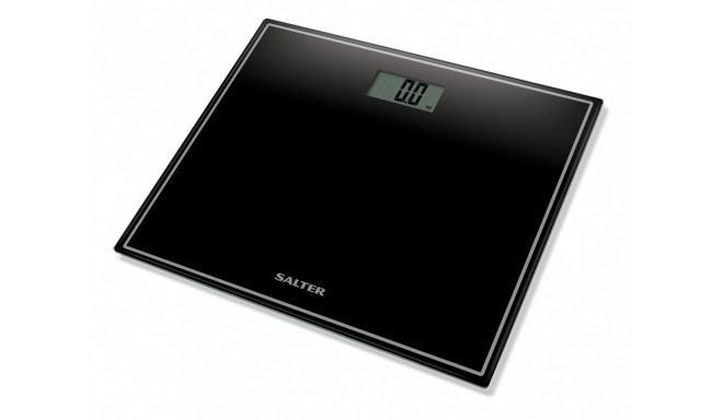 Salter 9207 BK3R Compact Glass Electronic Bathroom Scale - Black